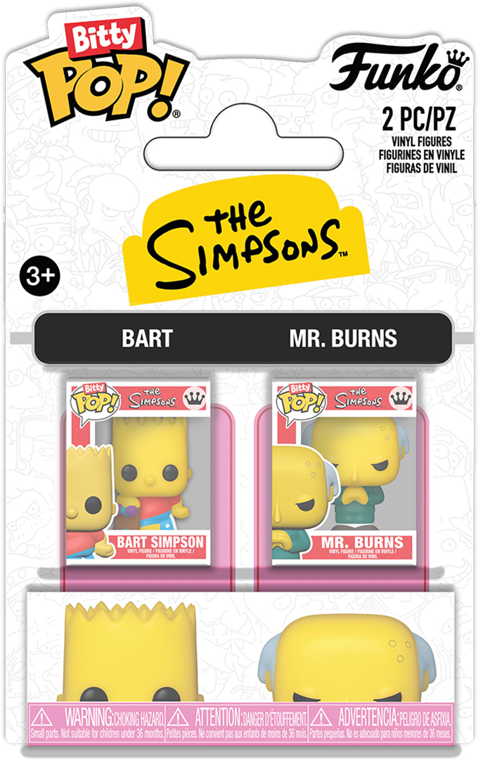 Набор игровых фигурок FUNKO BITTY POP! серии Симпсоны – БАРТ И МИСТЕР БЁРНС (94216)